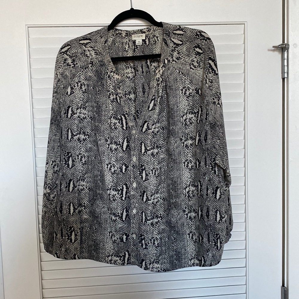 Snake Skin blouse by J Crew
